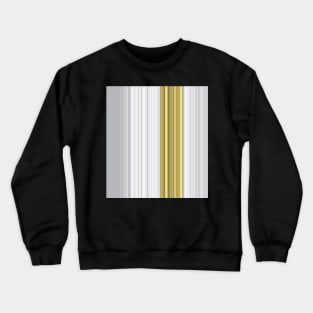 elegant stripes in gold and silver Crewneck Sweatshirt